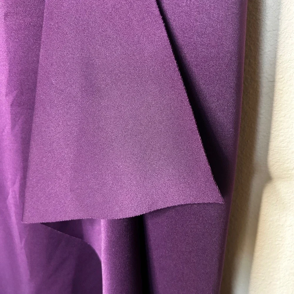 Xscape Purple Berry Off Shoulder Formal Maxi Dress‎ Size 16W Scuba Off Shoulder